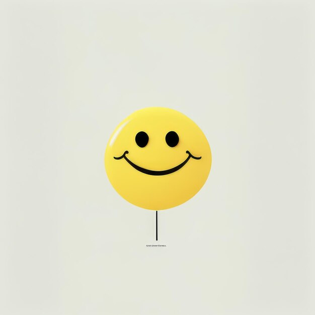 Happy smiley emoji yellow generative ai