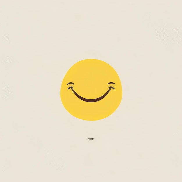 Happy smiley emoji yellow Generative AI