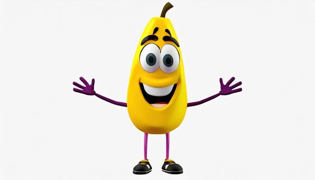 Happy smililing cartoon character consept