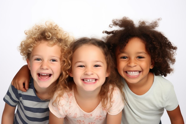 Foto bambini felici e sorridenti