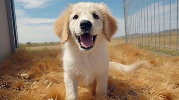 happy smiling dog High definition photography creative background wallpaper