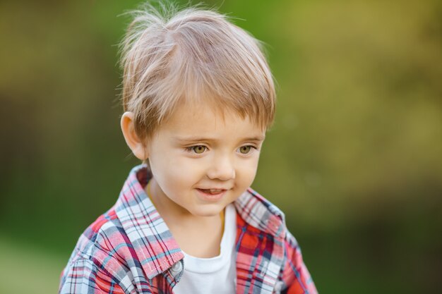 Happy smiling kid outdoor