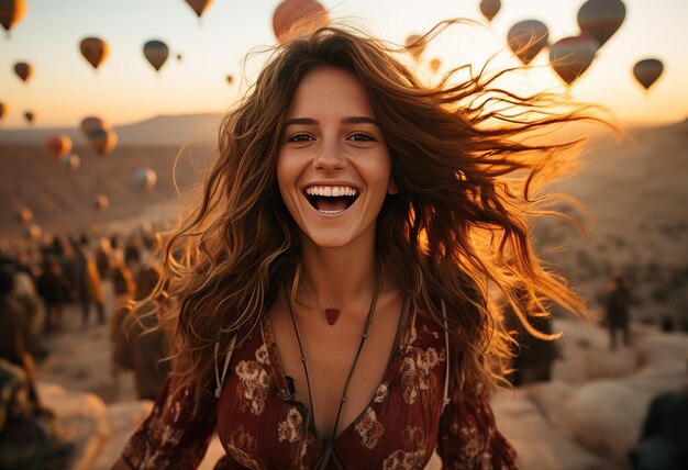 Happy smiling woman