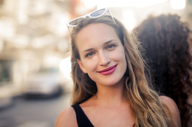 Happy smiling young woman