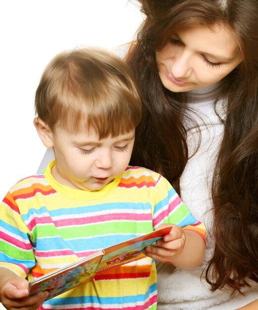 Happy son with mother