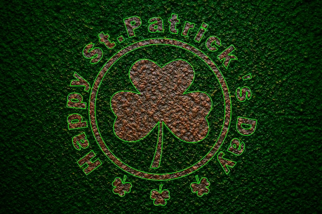 Happy St Patrick's Day lettering Holiday concept