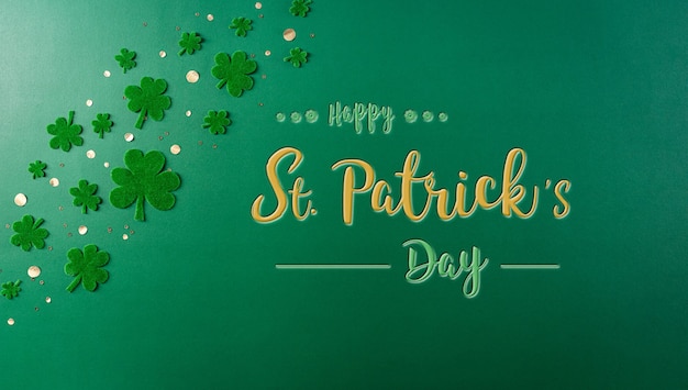 Happy St. Patricks Day decoration concept