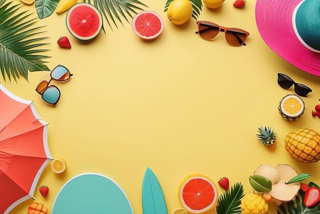 Photo happy summer background