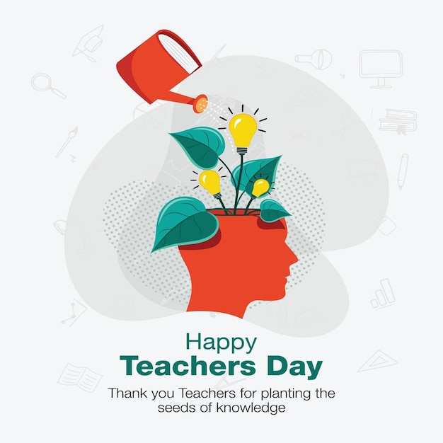 happy teacher day creation