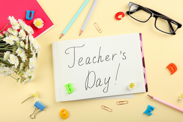 Happy Teachers Day Education Concept Event Background