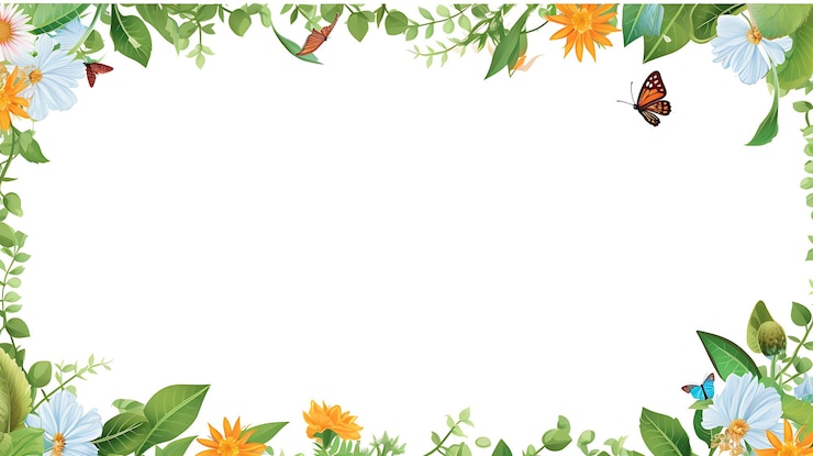 Foto happy teachers day frame bloemen grens achtergrond