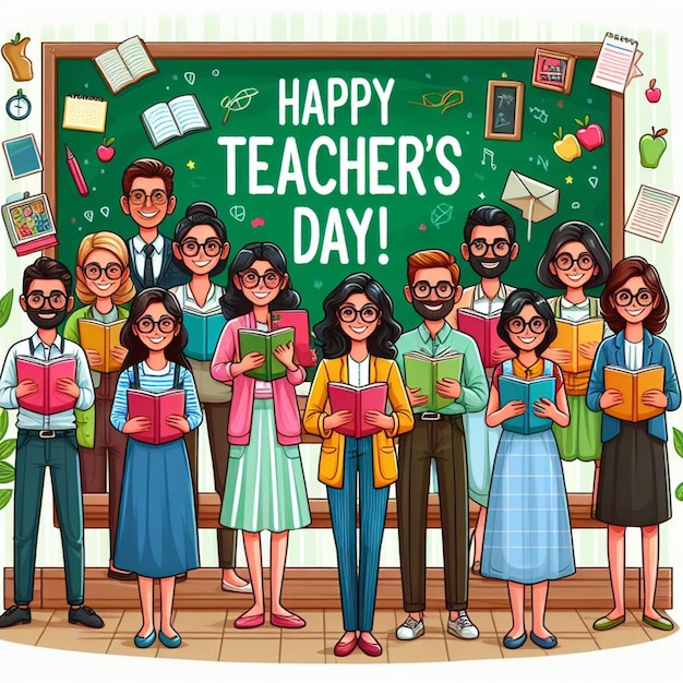 happy teachers day poster