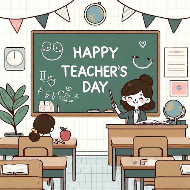 Photo happy teachers day where learning comes to life