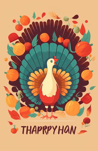 Photo happy thanksgiving art illustration banner design