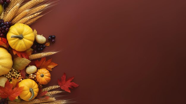 happy thanksgiving art illustration banner design