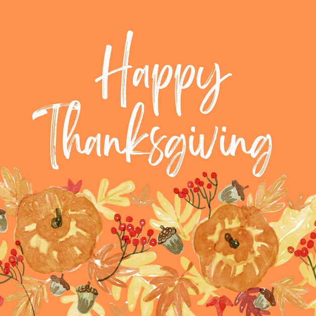 Photo happy thanksgiving background