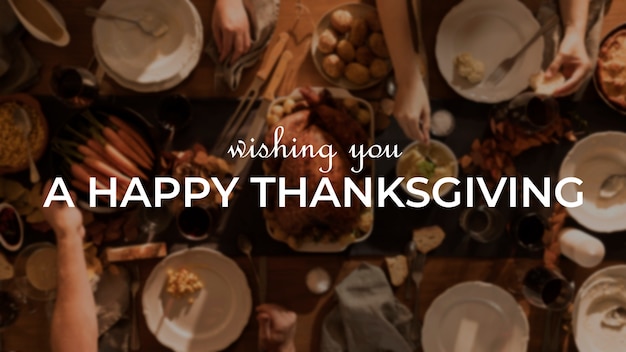 Photo happy thanksgiving message collage