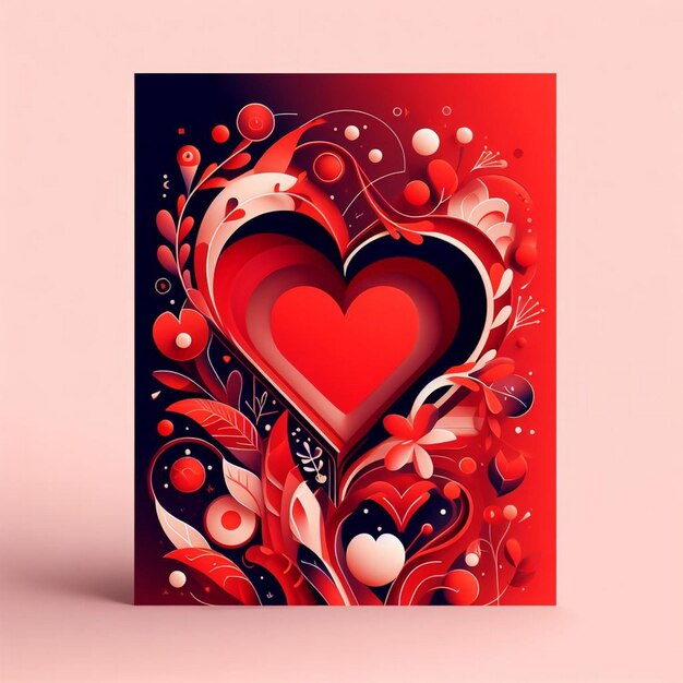 Happy Valentine's Day card design Happy Valentine's Day images love card design