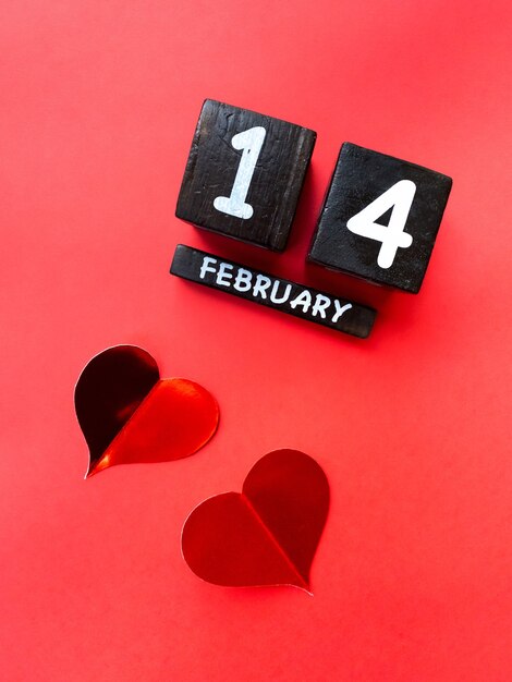 Buon san valentino 2021. calendario e cuore