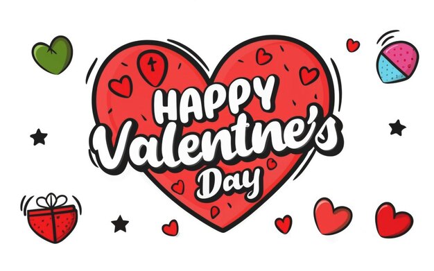 Photo happy valentines day background design illustration