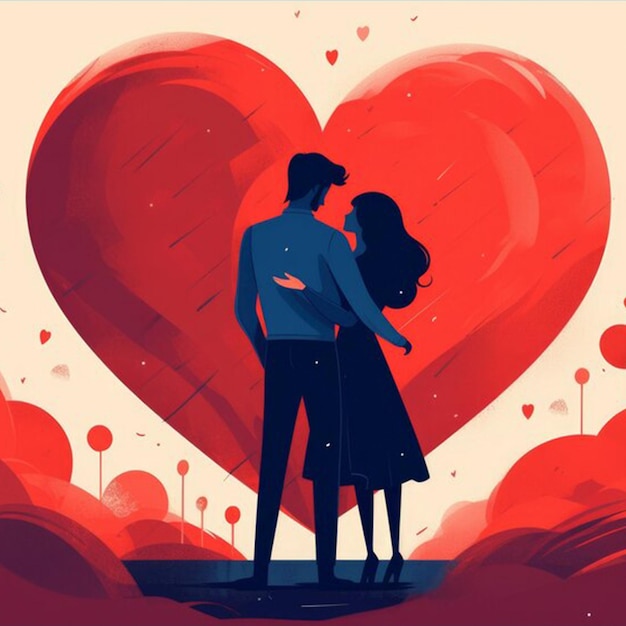 happy valentines day celebrayed couple