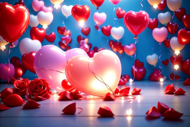 Happy valentines day cute colorful background