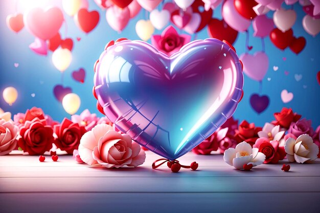 Happy valentines day cute colorful background
