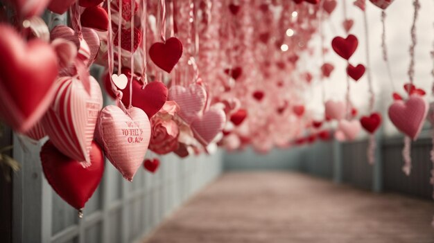 Happy valentines day elegant realistic background