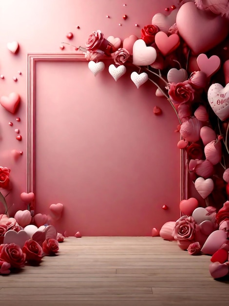 Happy valentines day greeting background