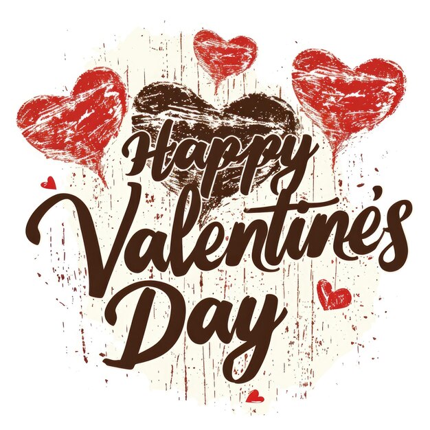 Photo happy valentines day lettering handwriting pragma