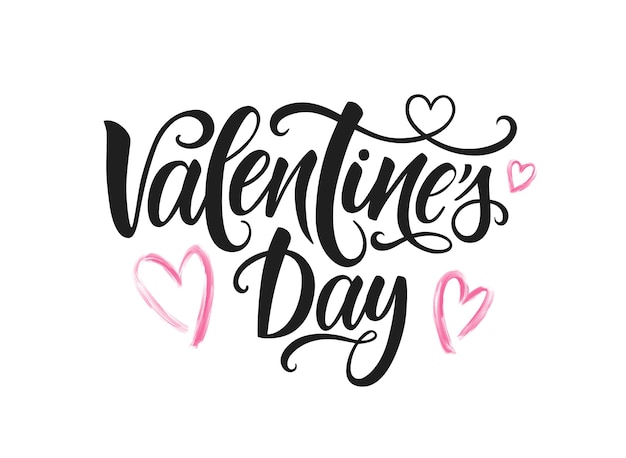 Happy Valentines Day lettering