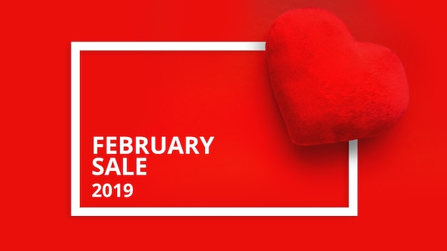 Happy Valentines Day Sale Promo Web Banner