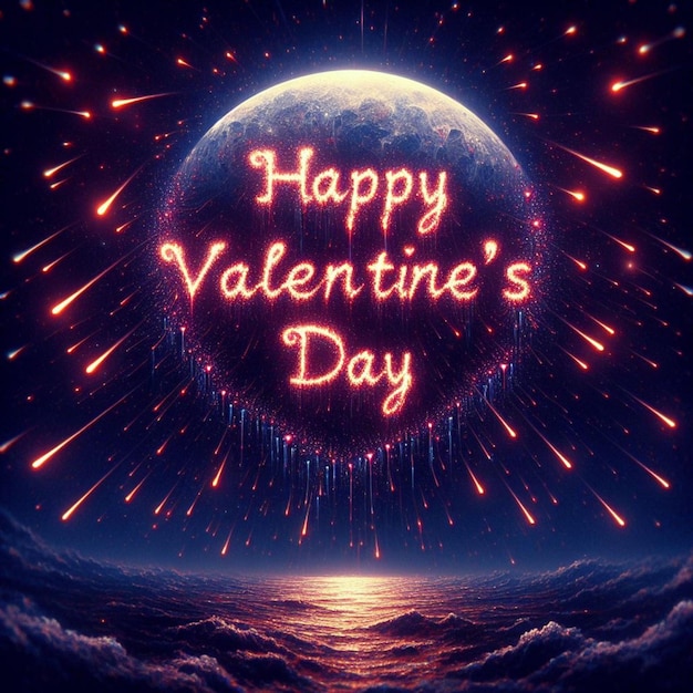 Happy valentines day wallpaper generated by ai art