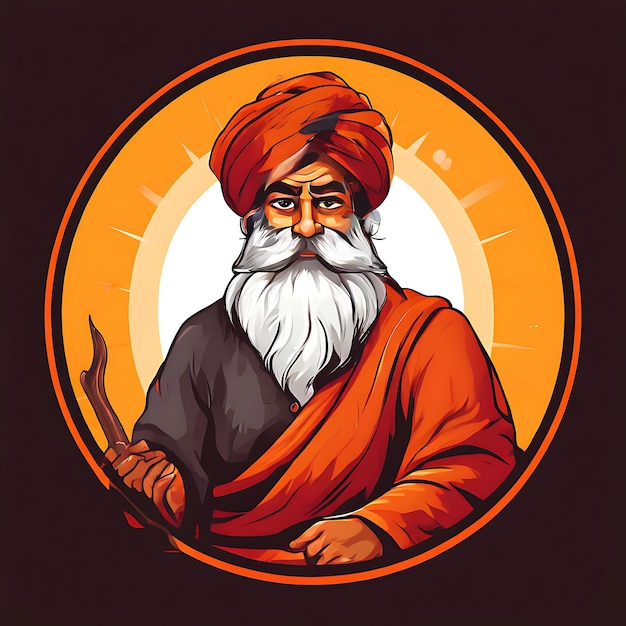 Photo happy valmiki jayanti flat illustration