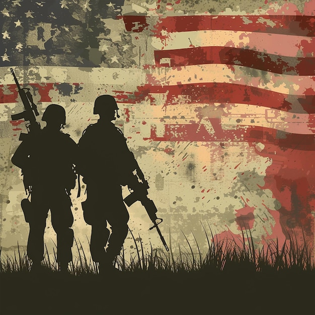 Happy veterans day concept background 1png