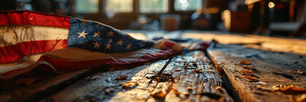 Happy Veterans Day Sign On Usa Background Image