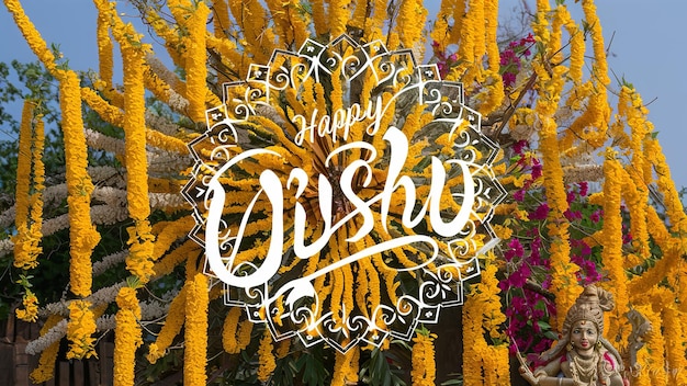 Photo happy vishu greetings april 14 kerala festival with vishu kani