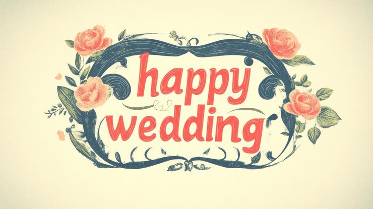Photo happy wedding invitation card