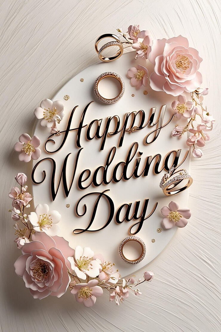 Photo happy wedding