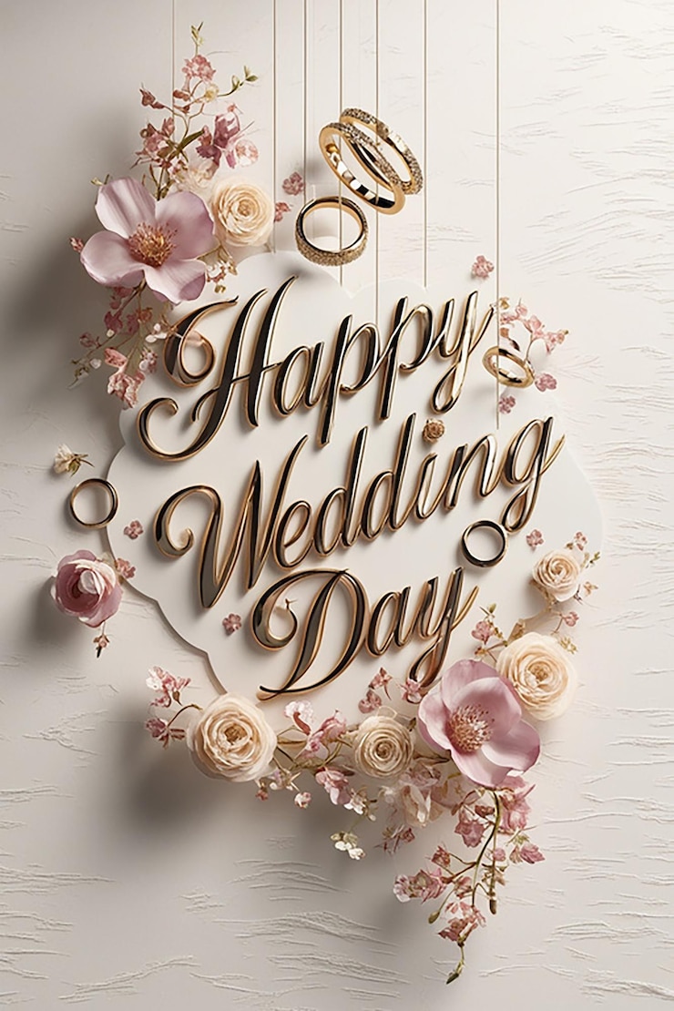 Photo happy wedding
