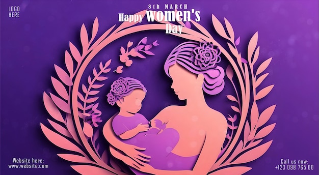여성의 날 축하 3월 8일 소셜 미디어 템플릿 포스트