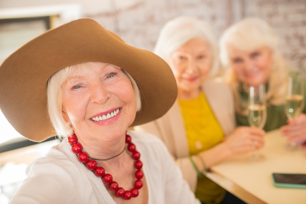 Happy women. Women having great time and looking happy