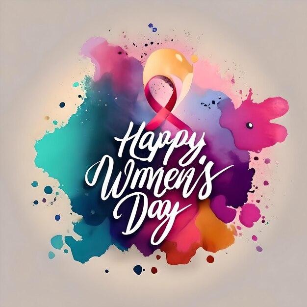 Happy womens day decorative beautiful background