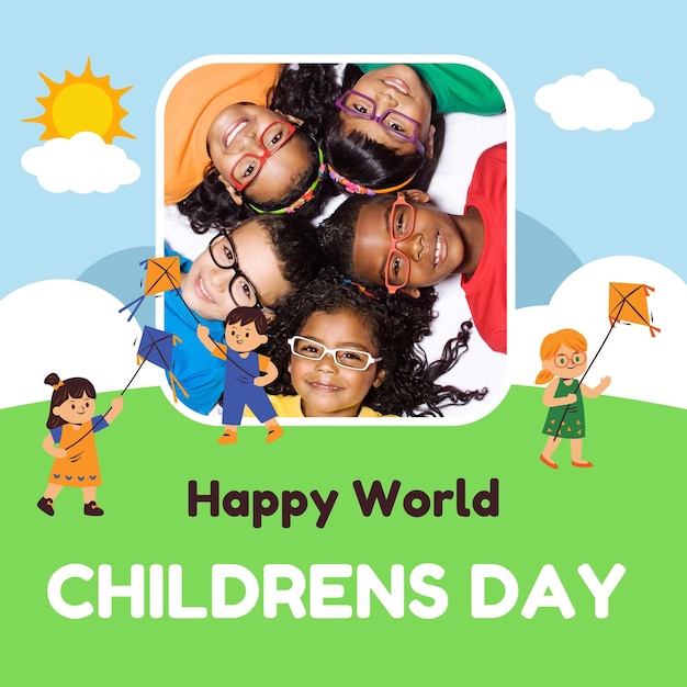 Happy World Childrens Day Instagram Post 1