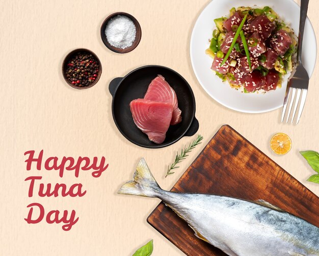 Photo happy world tuna day celebration