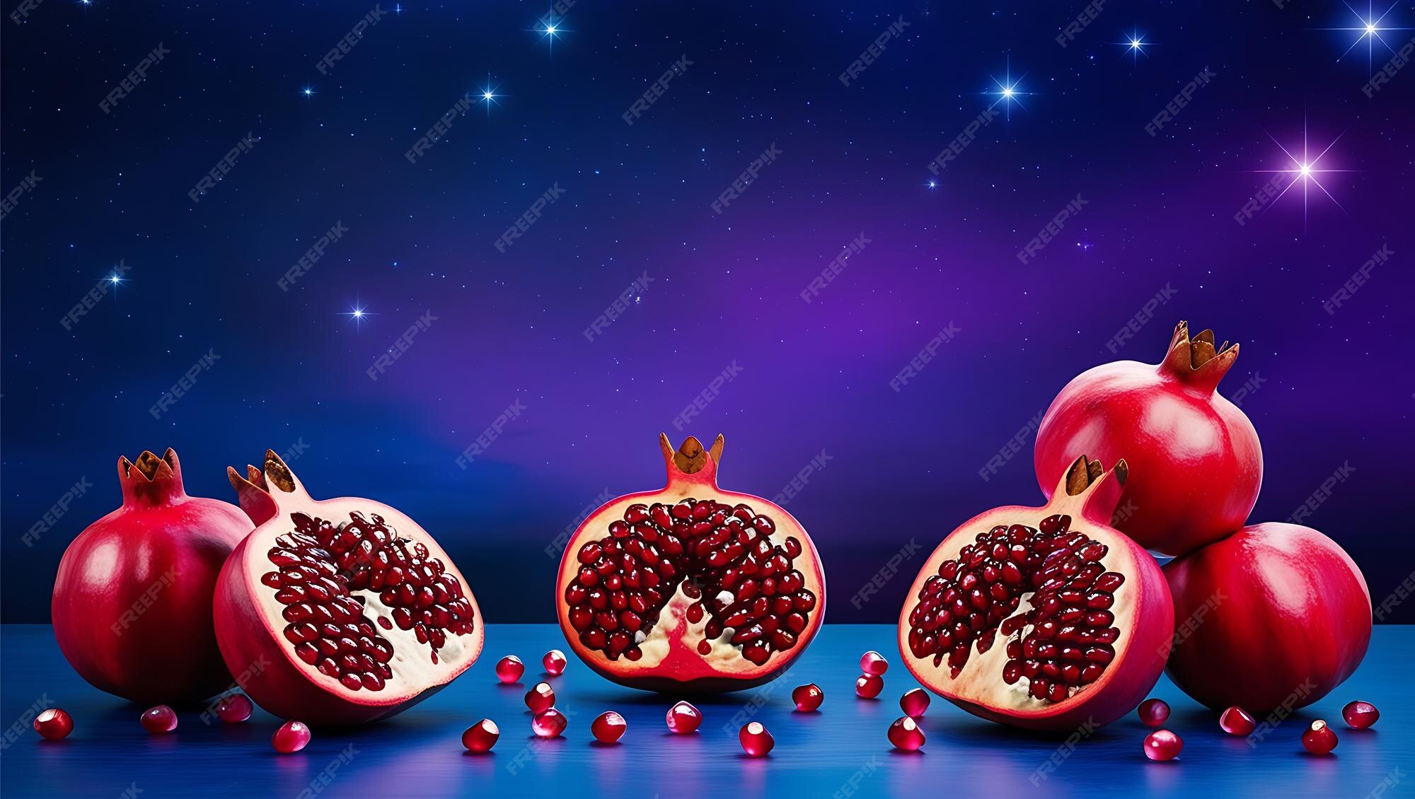 Happy Yalda night celebrated background and typography banner design Premium AIgenerated image