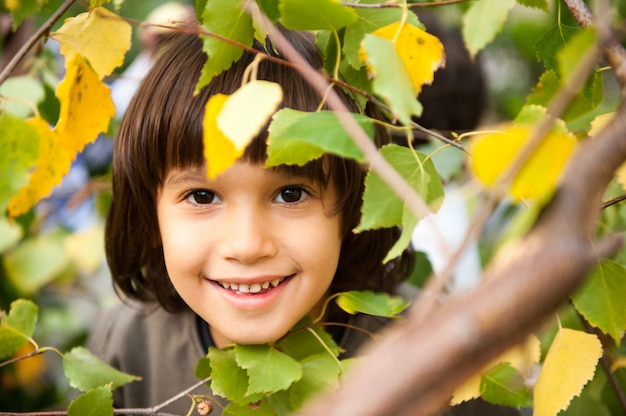 Happy young children enjoying trip