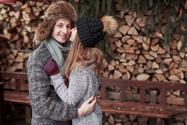 Happy Young Couple posing