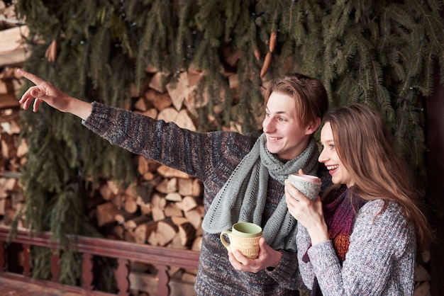 Happy Young Couple posing