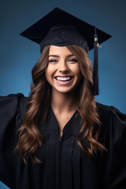 Happy young woman teacher